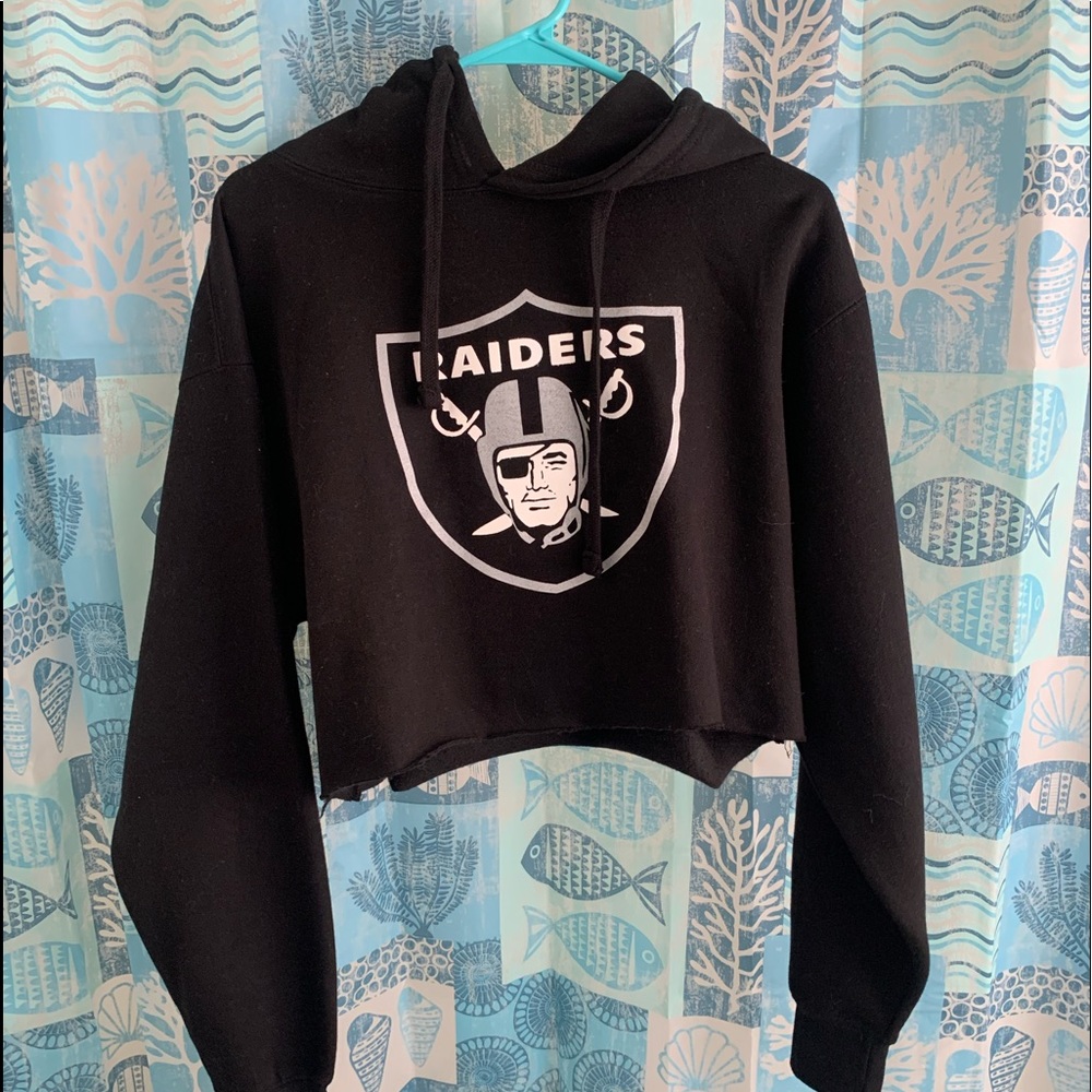 Raiders crop hoodie
